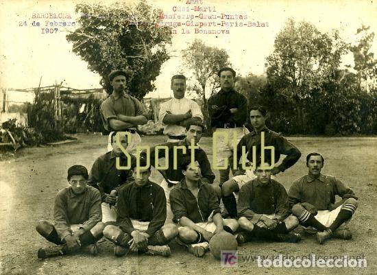 Fotograf&iacute;a antigua: CATAL&Agrave; SPORT CLUB - 1er Equipo de Barcelona - 4 Fotograf&iacute;as 1907-1913