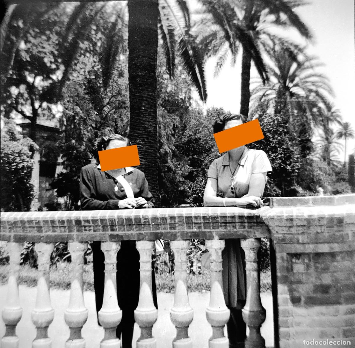 Fotografia antica: Antiguo negativo o clich&eacute; de fotograf&iacute;a. En Sevilla. A&ntilde;os 40/50.