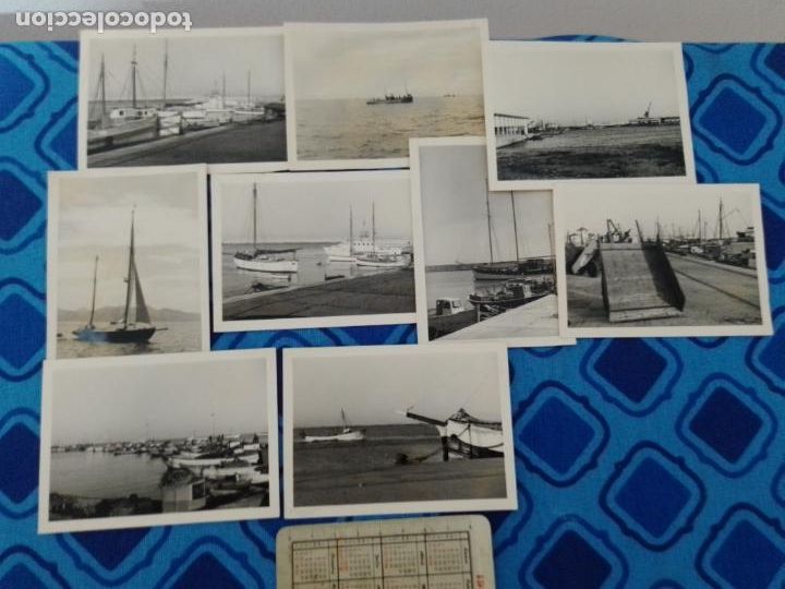 Fotograf&iacute;a antigua: PE&Ntilde;ISCOLA, CASTELLON. 9 FOTOS ORIGINALES 1967. BARCOS DE PESCA
