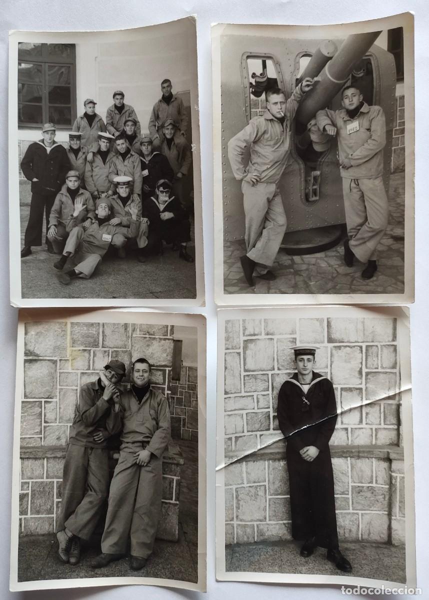 Fotograf&iacute;a antigua: MILITARES LOTE 4 FOTOGRAFIAS TAMA&Ntilde;O 7,5 X 10,5 CM