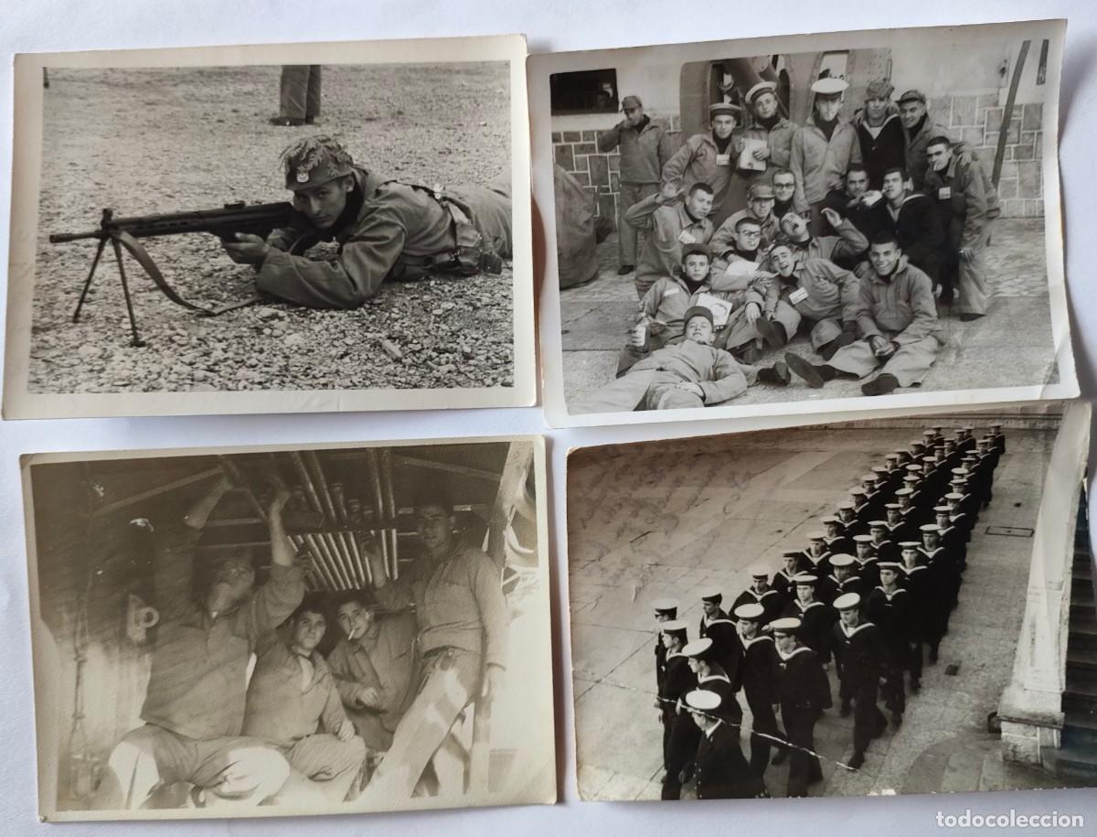 Fotograf&iacute;a antigua: MILITARES LOTE 4 FOTOGRAFIAS TAMA&Ntilde;O 7,5 X 10,5 CM