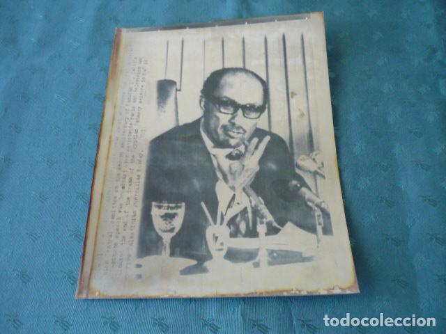 Fotograf&iacute;a antigua: SADAT ANWAR PRESIDENTE EGIPTO ANTIGUA FOTOGRAFIA 21 X 16 CMTS
