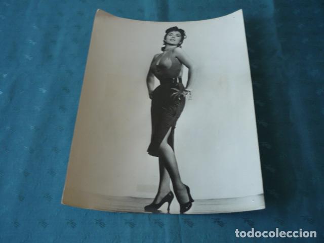 Photographie ancienne: GINA LOLLOBRIGIDA ACTRIZ ANTIGUA FOTOGRAFIA 24 X 18 CMTS