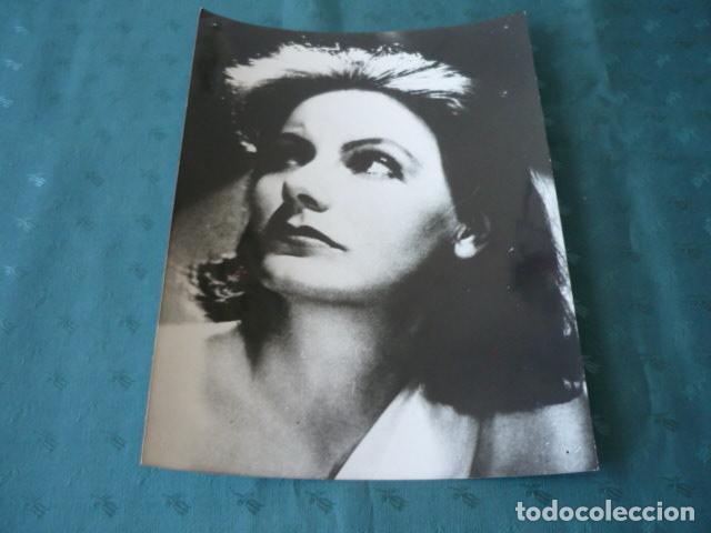 Fotograf&iacute;a antigua: GRETA GARBO ACTRIZ ANTIGUA FOTOGRAFIA 24 X 18 CMTS