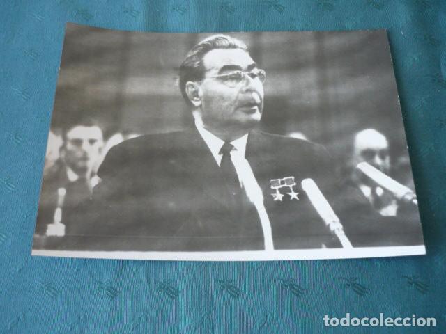 Photographie ancienne: LEONIDAS BREZNEV PARTIDO COMUNISTA UNION SOVIETICA ANTIGUA FOTOGRAFIA 17,5 X 12,5 CMTS