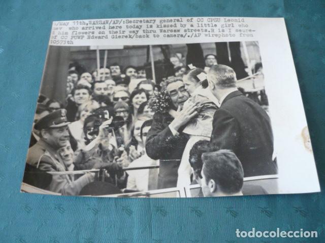 Photographie ancienne: LEONIDAS BREZNEV PARTIDO COMUNISTA UNION SOVIETICA ANTIGUA FOTOGRAFIA 24 X 18 CMTS