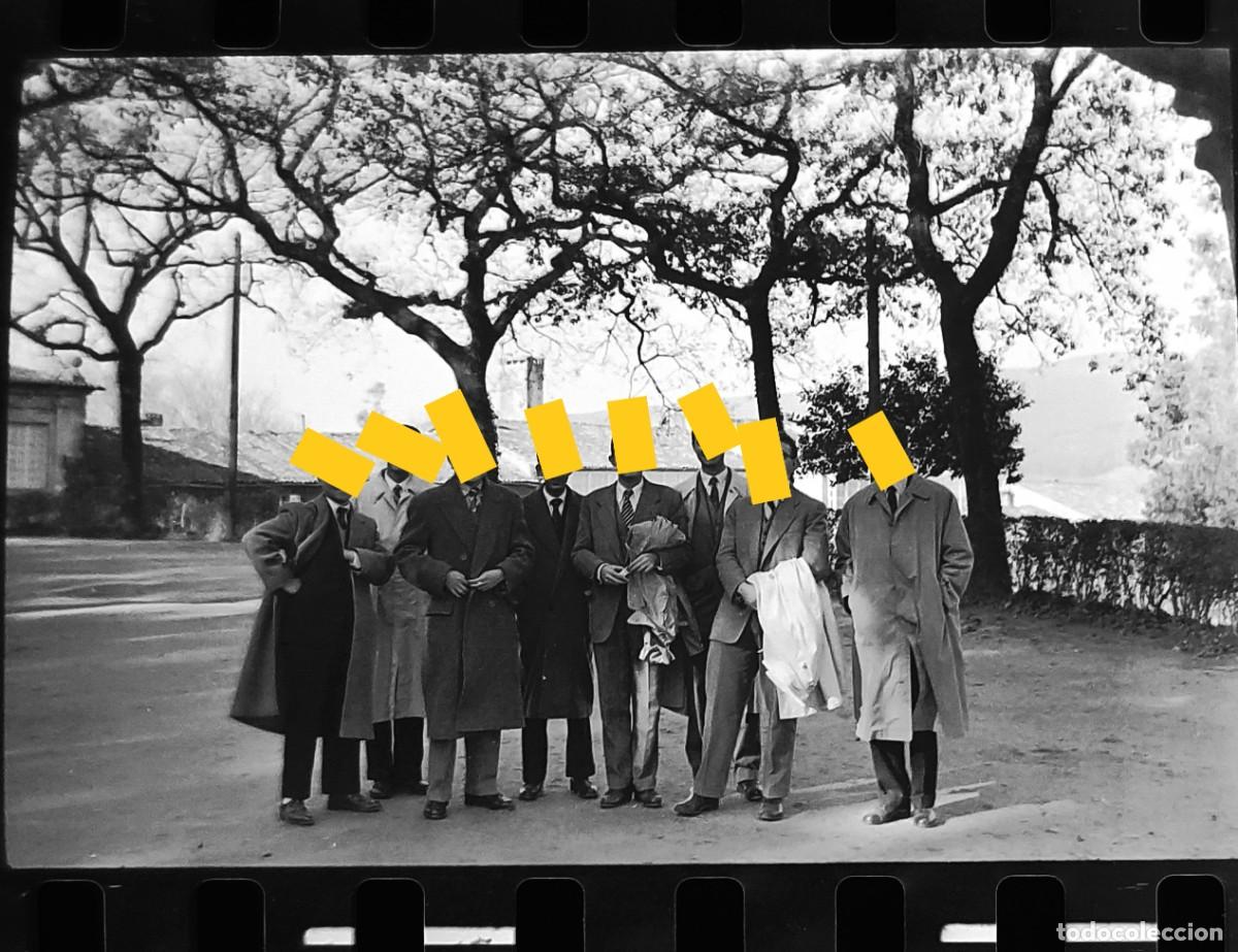 Photographie ancienne: Antiguo negativo o clich&eacute; de fotograf&iacute;a. Santiago de Compostela. A&ntilde;os 50.