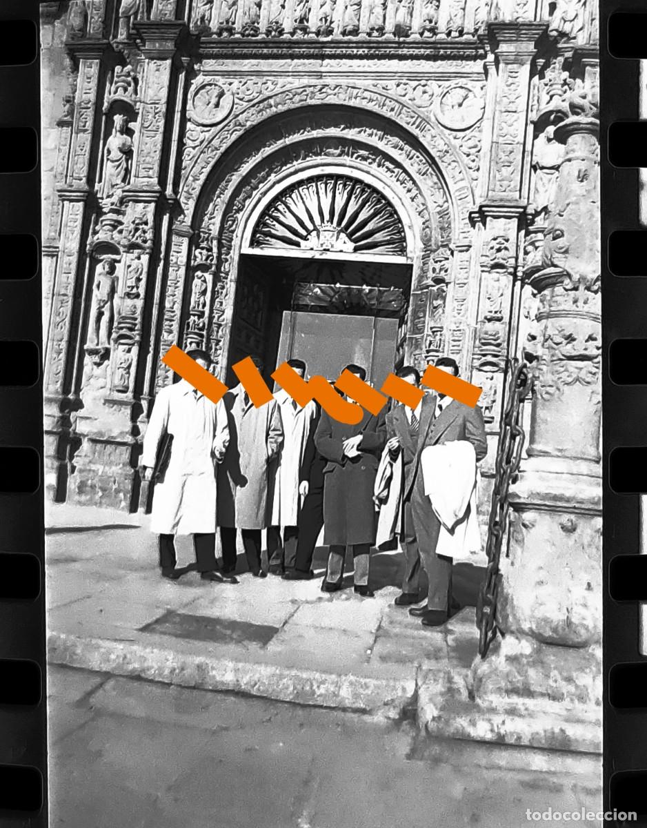 Photographie ancienne: Antiguo negativo o clich&eacute; de fotograf&iacute;a. Santiago de Compostela. A&ntilde;os 50.