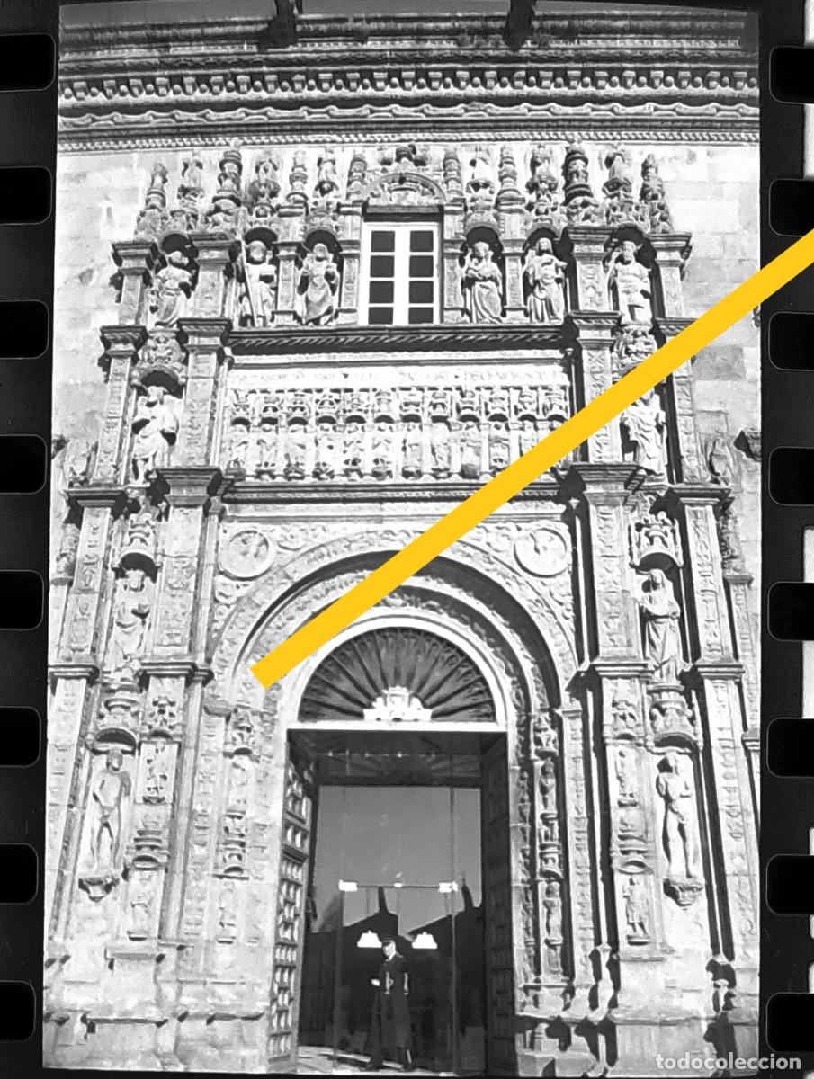 Antique Photography: Antiguo negativo o clich&eacute; de fotograf&iacute;a. Santiago de Compostela. A&ntilde;os 50.