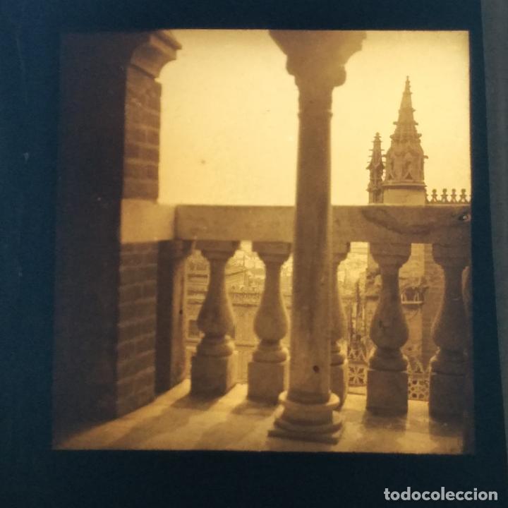 Antique Photography: SEVILLA ANTIGUA PLACA DE LINTERNA MAGICA EN CRISTAL 9 X 10 CMTS