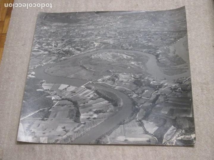 Alte Fotografie: Pen&iacute;nsula del Ebro donde se levant&oacute; la Central Nuclear de Garo&ntilde;a Paisajes Espa&ntilde;oles, Ca. 1965 56x50
