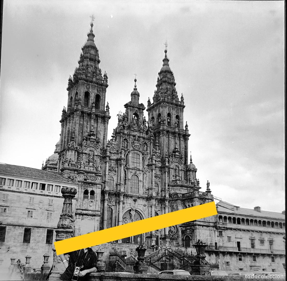 Antique Photography: Antiguo negativo de fotograf&iacute;a. Santiago de Compostela. A&ntilde;os 50/60.