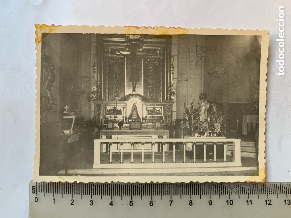 Fotograf&iacute;a antigua: FOTO. VILLAMAYOR DE SANTIAGO. CUENCA. ALTAR CRISTO DE LA VIGA. IGLESIA PARROQUIAL. FOT&Oacute;GRAFO?.