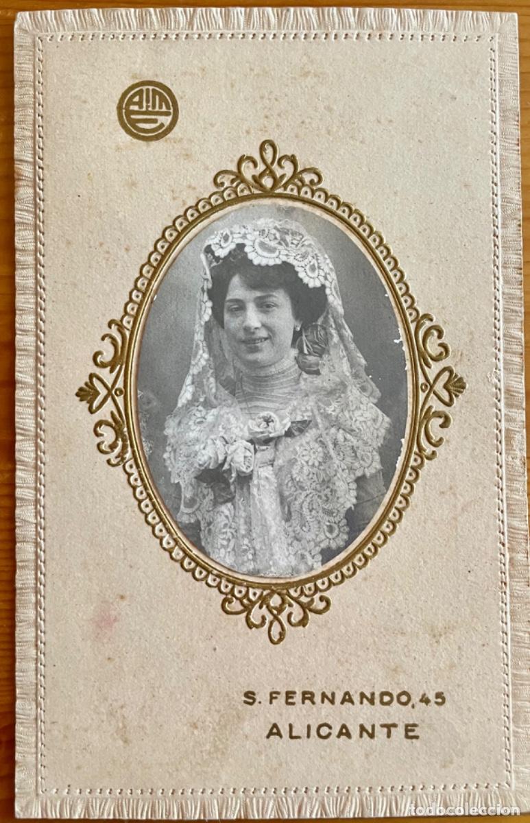 Antique Photography: ALICANTE- FOTOGRAFIA IDEAL- BONITA ORLA- Ca. 1915