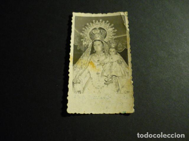 Fotograf&iacute;a antigua: ALCAZAR DE SAN JUAN CIUDAD REAL VIRGEN DEL ROSARIO ANTIGUA FOTOGRAFIA 4,5 X 8 CMTS