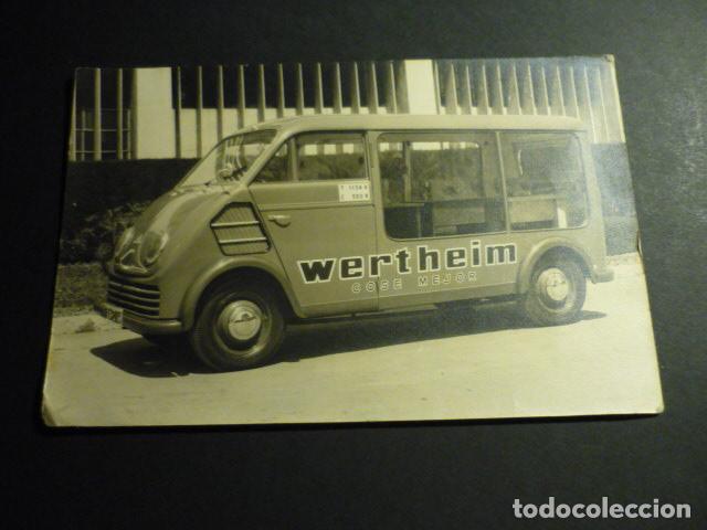 Alte Fotografie: MAQUINAS DE COSER WERTHEIM CAMION EXPOSITOR ANTIGUA FOTOGRAFIA 12 X 18 CMTS