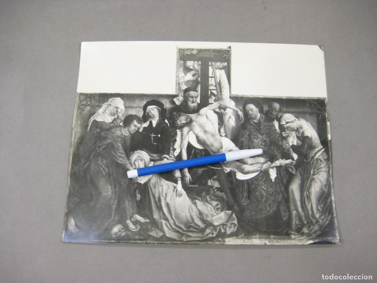 Fotograf&iacute;a antigua: Fotograf&iacute;a del Descendimiento de Rogier Van der weyden. Monasterio del Escorial.