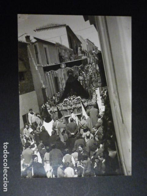 Fotografia antica: CAMPO DE CRIPTANA CIUDAD REAL PROCESION SEMANA SANTA ANTIGUA FOTOGRAFIA 10,5 X 7,5 CMTS