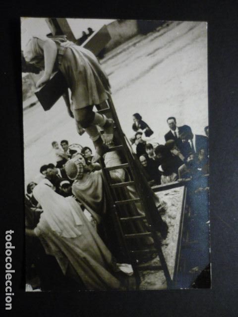 Fotograf&iacute;a antigua: CAMPO DE CRIPTANA CIUDAD REAL PROCESION SEMANA SANTA ANTIGUA FOTOGRAFIA 10,5 X 7,5 CMTS