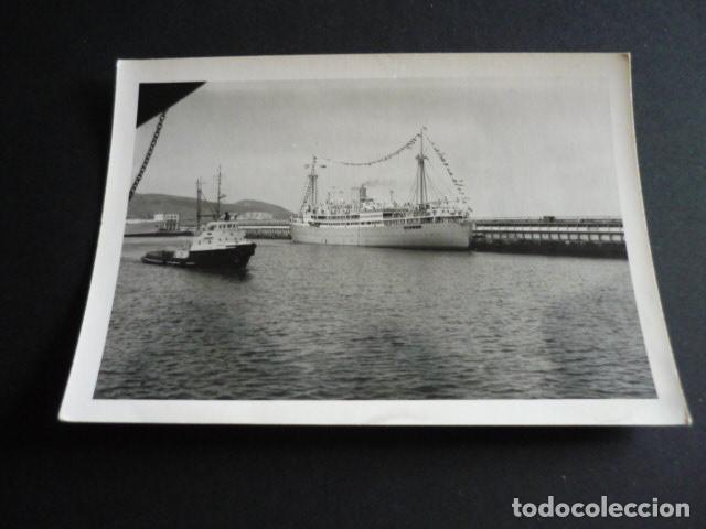Photographie ancienne: EL AAIUN SAHARA ESPA&Ntilde;OL BARCOS Y EL PUERTO ANTIGUA FOTOGRAFIA 7 X 10 CMTS