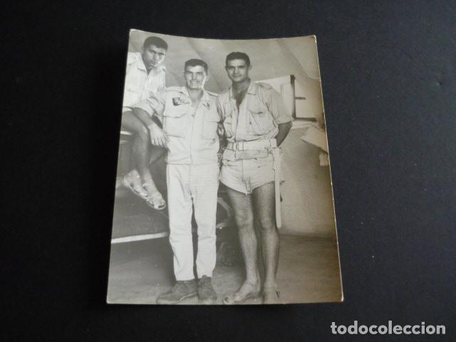 Photographie ancienne: EL AAIUN SAHARA ESPA&Ntilde;OL SOLDADOS FOTOGRAFIA 7 X 10 CMTS