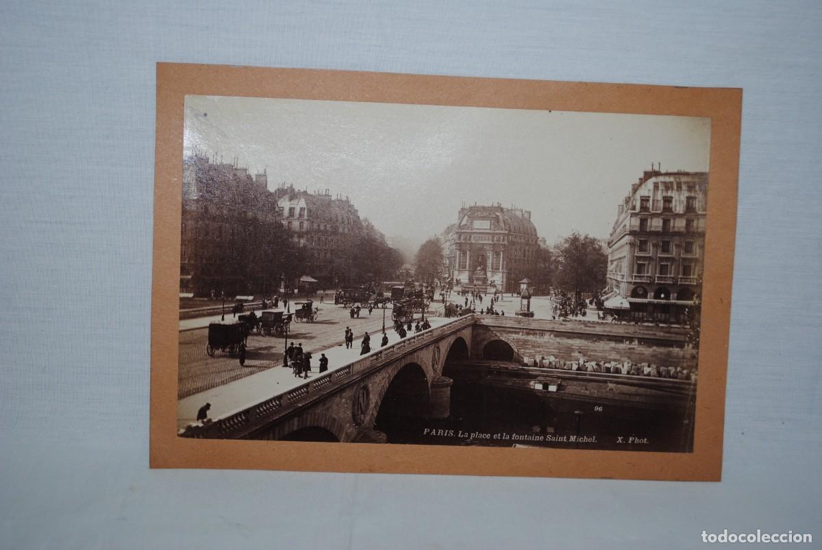 Fotograf&iacute;a antigua: FOTO DE PARIS , LA PLAZA DE LA FUENTE DE SAN MIGUEL