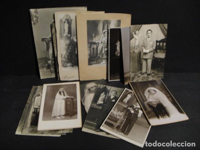 Alte Fotografie: 18 fotografias de 1&ordf; comunion