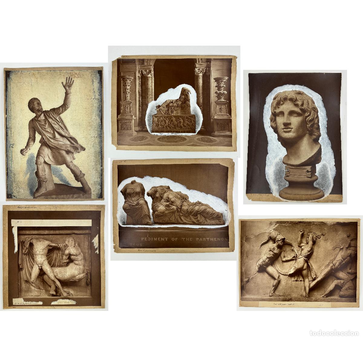 Antique Photography: Esculturas y bajorelieves griegos retocados para la Ilustraci&oacute;n Art&iacute;stica, 1899-1900. 6 fotograf&iacute;as.