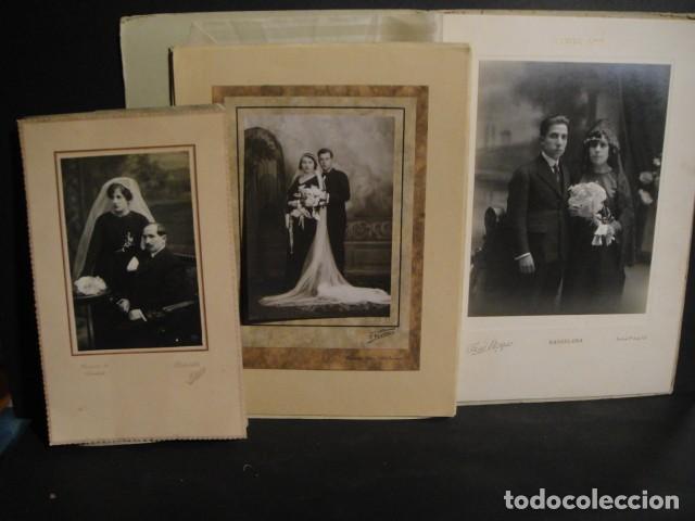 Alte Fotografie: 3 fotos de boda