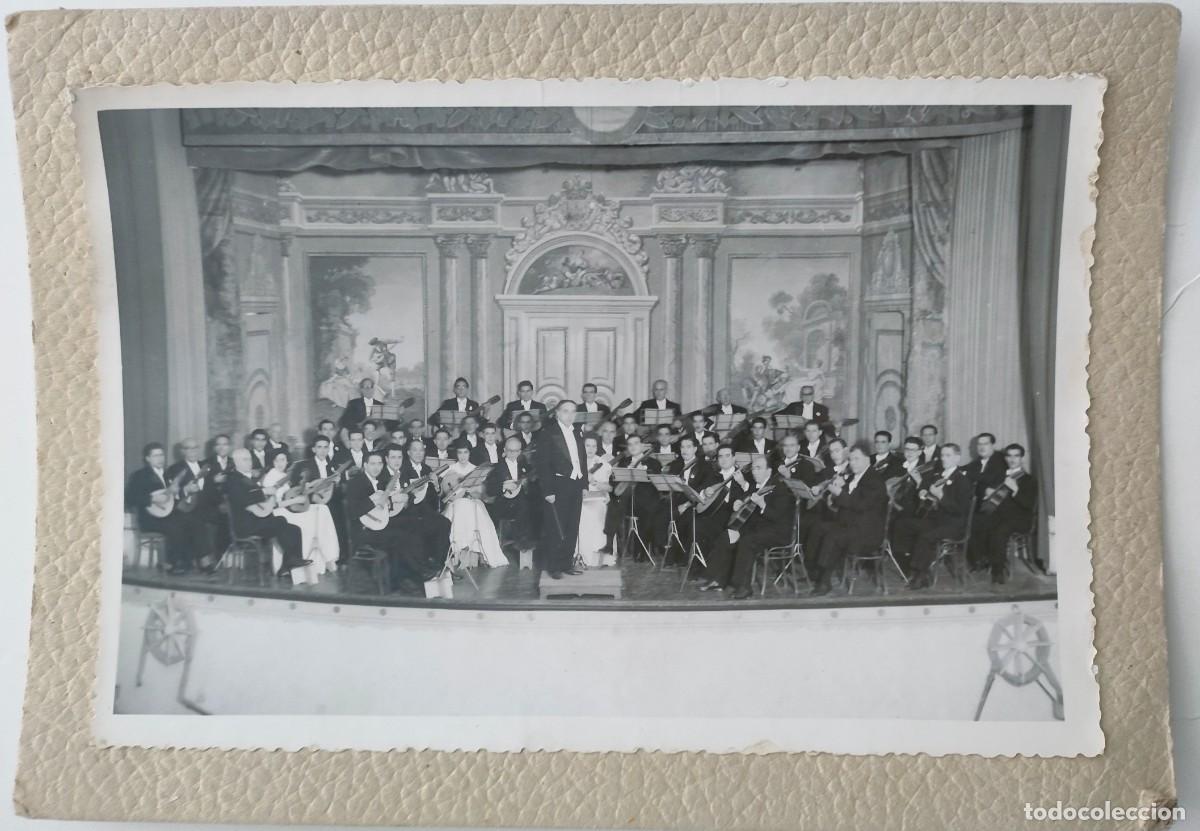 Antique Photography: CONCIERTO FOTOG. DESCONOCIDO CARTON DURO TAMA&Ntilde;O 14 X 20 CM.