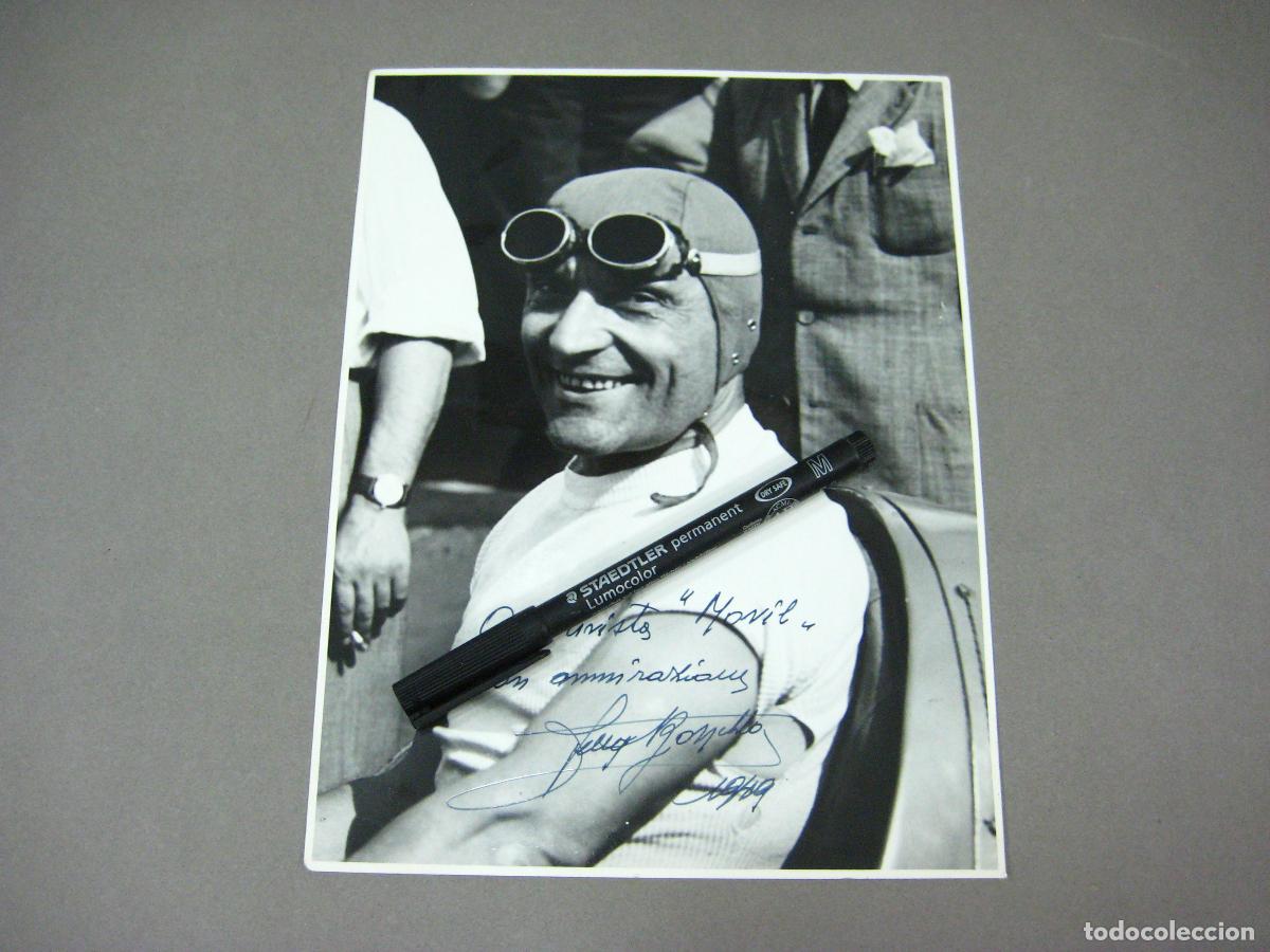 Fotografia antica: FOTOGRAF&Iacute;A DEL PILOTO FIRMADA Y DEDICADA A LA REVISTA M&Oacute;VIL.