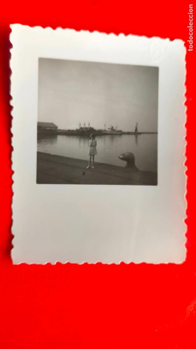 Fotografia antiga: antigua fotografia cadiz capital original - muelle pesquero punta san felipe norai