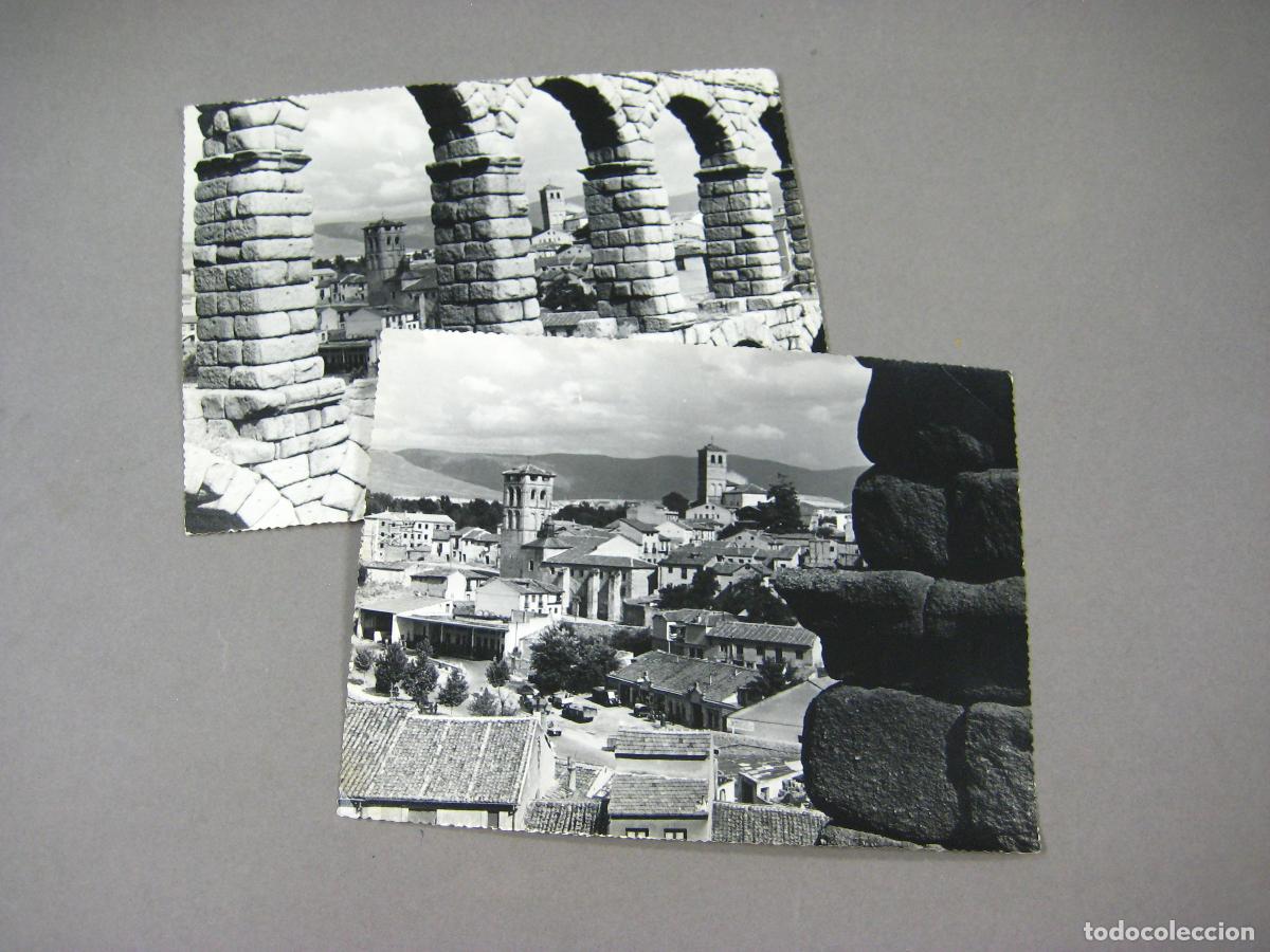 Fotograf&iacute;a antigua: PAREJA DE FOTOGRAF&Iacute;AS DE SEGOVIA DE LOS A&Ntilde;OS 50. 18 X 24 CM. ACUEDUCTO