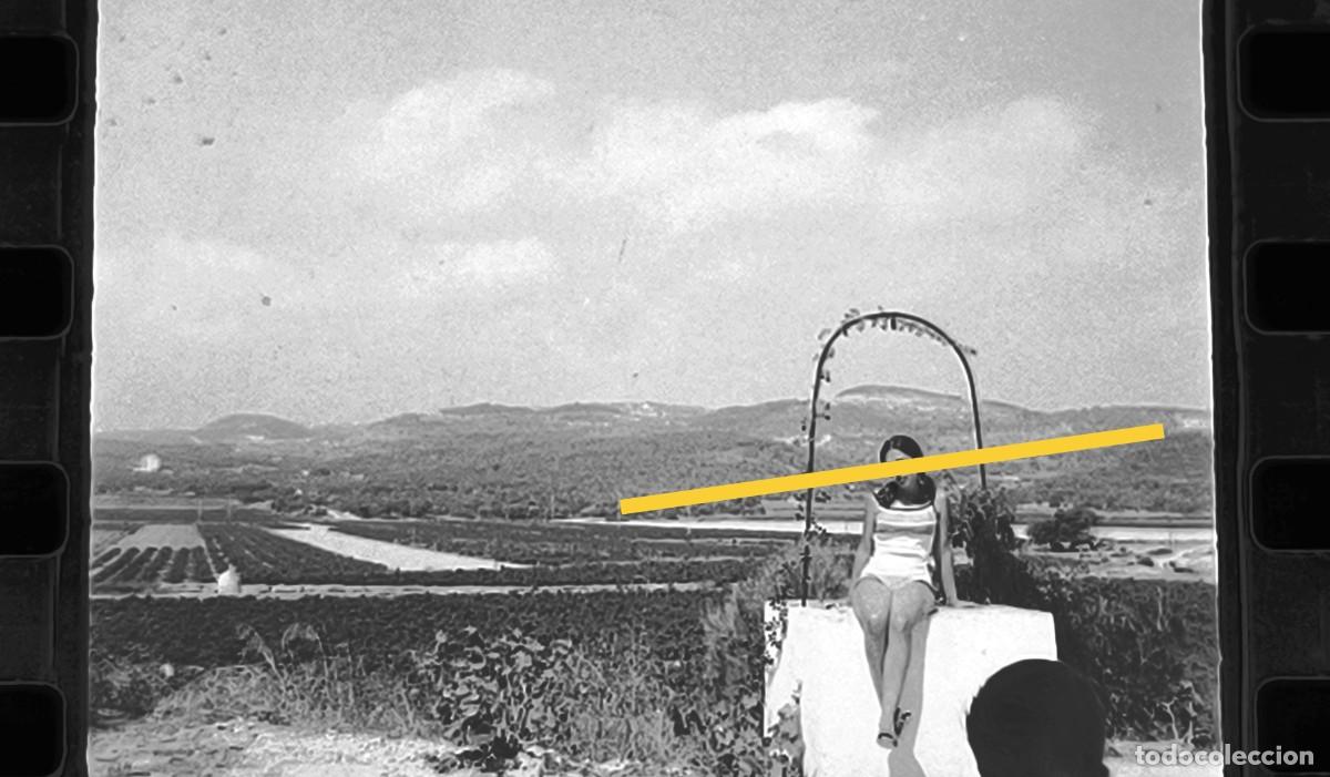 Alte Fotografie: Antiguo negativo de fotograf&iacute;a. Cercan&iacute;as Moraira Alicante. A&ntilde;os 60