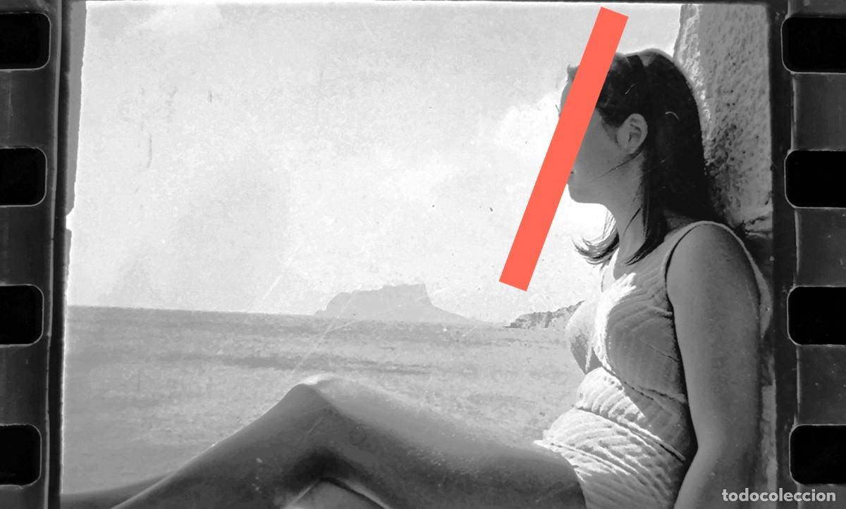 Fotograf&iacute;a antigua: Antiguo negativo de fotograf&iacute;a. Cercan&iacute;as Moraira Alicante. A&ntilde;os 60