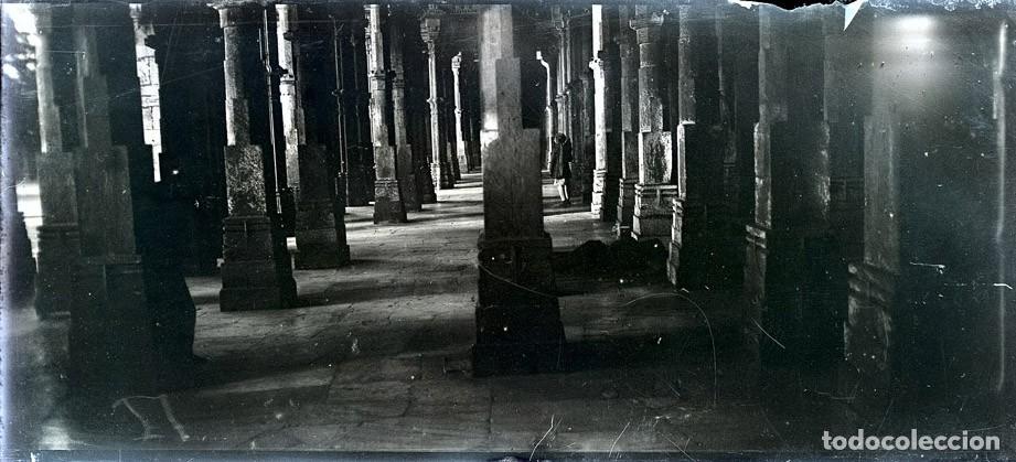 Fotografia antica: INDIA MONTE ABU NEGATIVO DE CRISTAL PANORAMICO TAMA&Ntilde;O 6 X 13 cm.