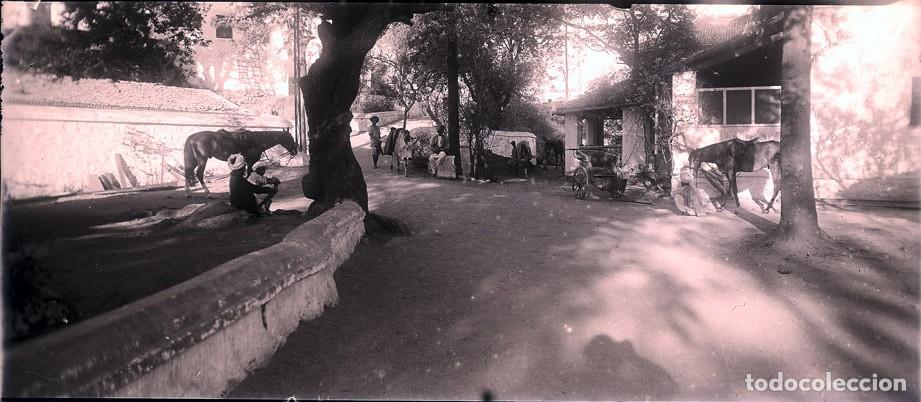 Fotografia antica: INDIA MONTE ABU NEGATIVO DE CRISTAL PANORAMICO TAMA&Ntilde;O 6 X 13 cm.