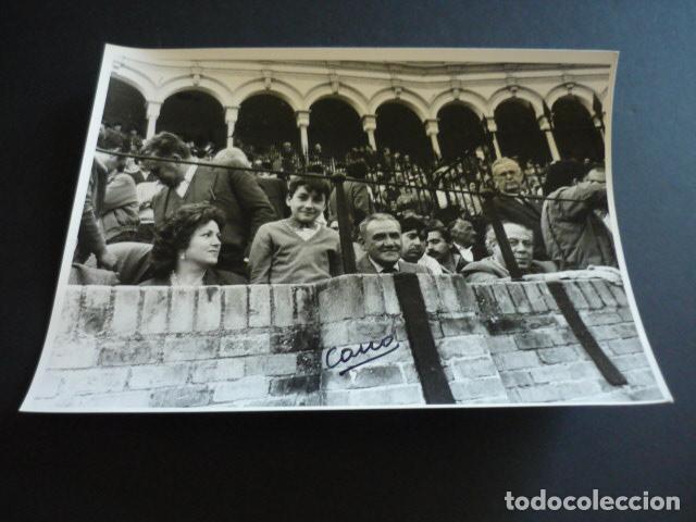 Antique Photography: SEVILLA PLAZA DE TOROS DE LA MAESTRANZA PUBLICO EN CORRIDA CANO FOTOGRAFO FOTOGRAFIA 18 X 24 CM