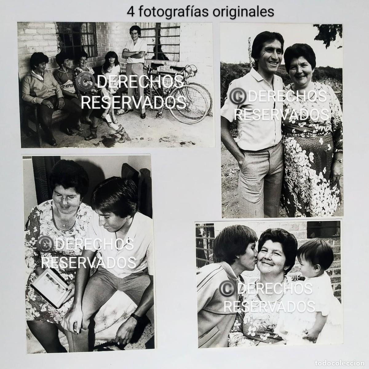Fotograf&iacute;a antigua: Foto original de &eacute;poca ciclismo vintage 1980s, Fotograf&iacute;as de Lucho Herrera ciclista Colombia