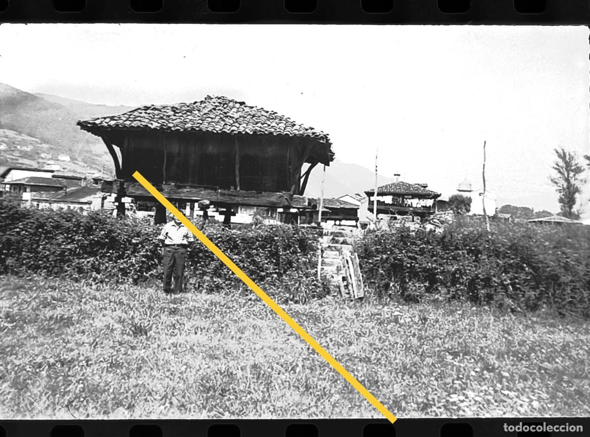 Fotografia antica: Antiguo negativo de fotograf&iacute;a. H&oacute;rreo. Asturias. A&ntilde;os 50/60.