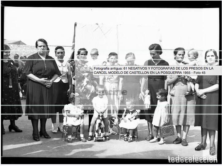 Antique Photography: PLACA ORIGINAL ACETATO 6X9 ACTIVIDADES DE LOS PRESOS EN LA ANTIGUA CARCEL MODELO, POSGUERRA EN 1941
