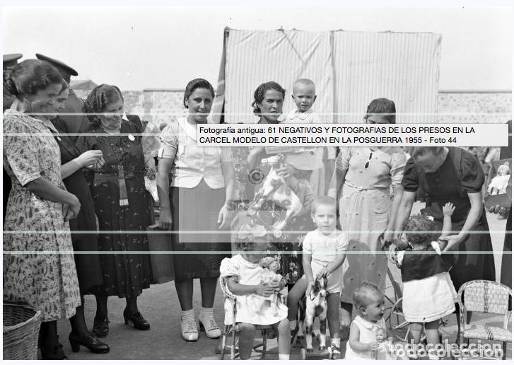 Antique Photography: PLACA ORIGINAL ACETATO 6X9 ACTIVIDADES DE LOS PRESOS EN LA ANTIGUA CARCEL MODELO, POSGUERRA EN 1941