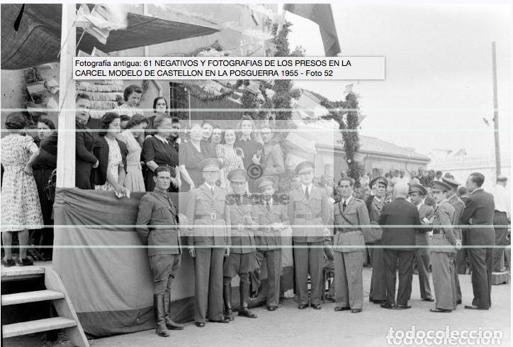 Antique Photography: PLACA ORIGINAL ACETATO 6X9 ACTIVIDADES DE LOS PRESOS EN LA ANTIGUA CARCEL MODELO, POSGUERRA EN 1941