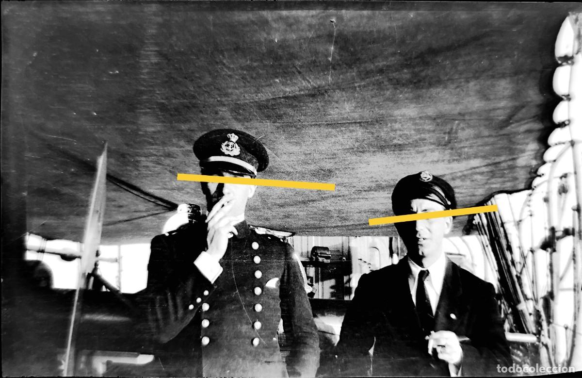 Fotografia antiga: Antiguo negativo de fotograf&iacute;a. Militar. Marina espa&ntilde;ola. A&ntilde;os 20