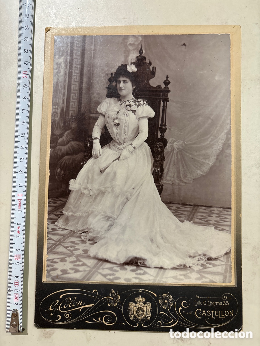 Antique Photography: FOTO. MERCEDES F., TODA UNA PRINCESA. G. COL&Oacute;N, FOTOGRAFO. CASTELL&Oacute;N.