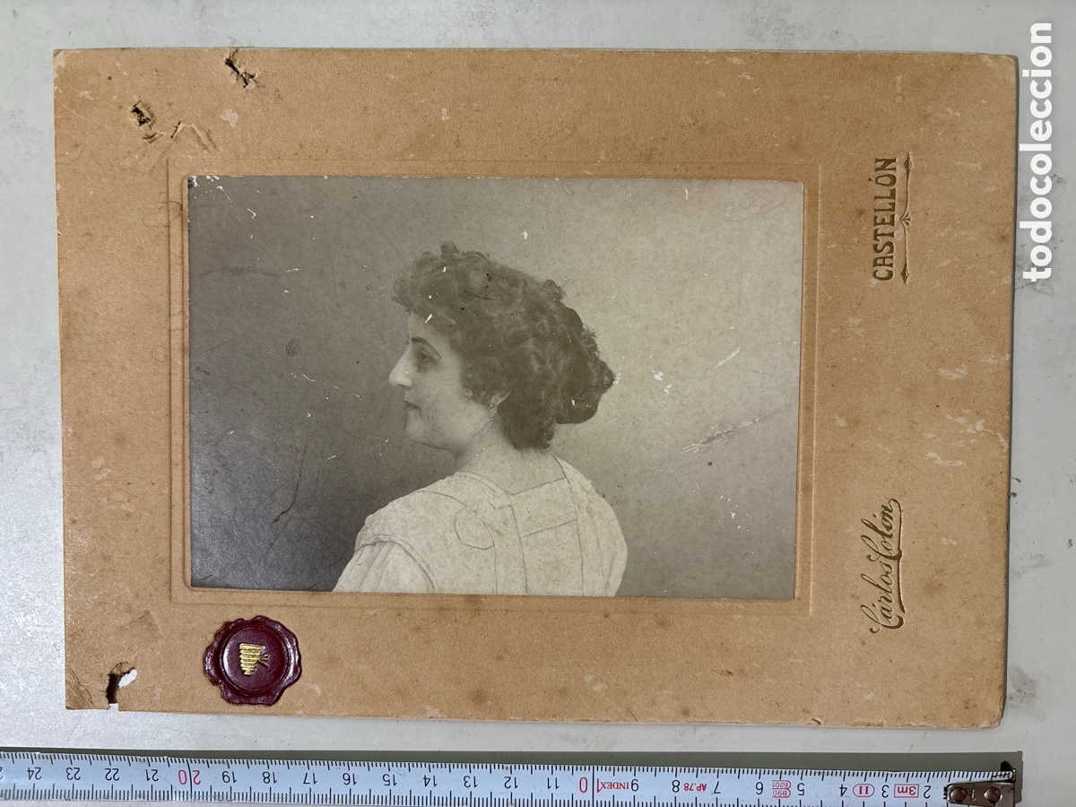 Fotograf&iacute;a antigua: FOTO. LA JOVEN MERCEDES F. CARLOS COL&Oacute;N, FOTOGRAFO. CASTELL&Oacute;N.