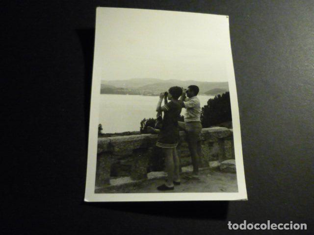 Fotograf&iacute;a antigua: SANJENJO PONTEVEDRA ANTIGUA FOTOGRAFIA 7,5 X 10,5 CM