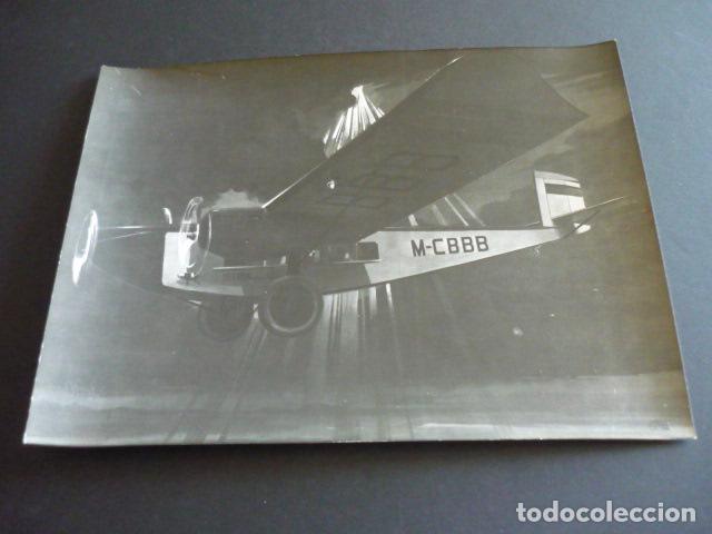 Fotograf&iacute;a antigua: AVIONETA IBERIA M-CBBB ANTIGUA FOTOGRAFIA 24 X 18 CM