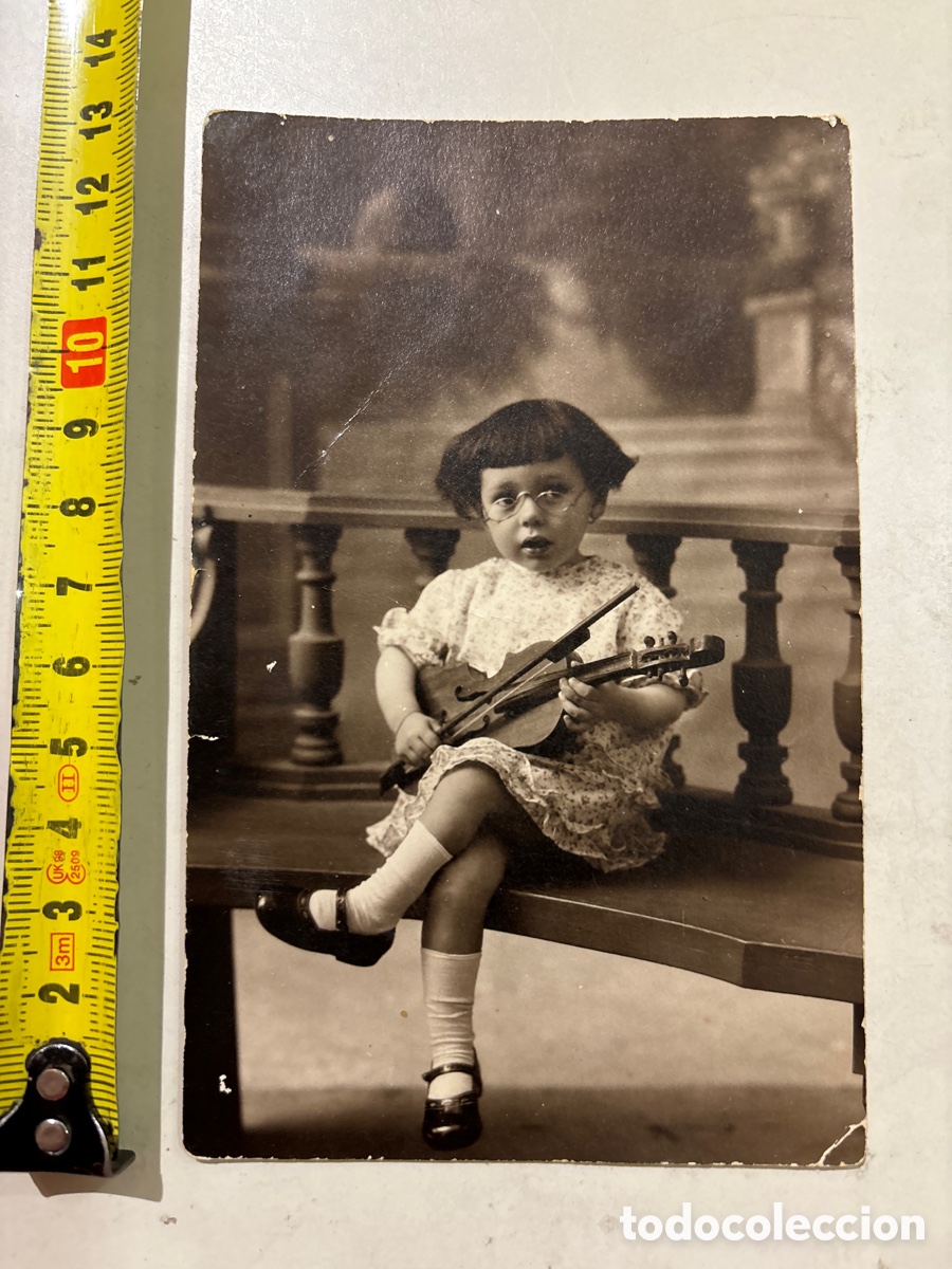 Fotograf&iacute;a antigua: FOTO. NI&Ntilde;A PRODIGIO. LA NI&Ntilde;A DEL VIOL&Iacute;N. FOT&Oacute;GRAFO?.