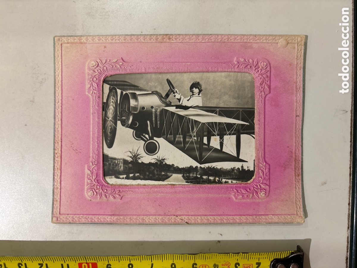 Fotografia antiga: FOTO MINUTERO. EL NI&Ntilde;O AVIADOR DE LA FERIA. FOT&Oacute;GRAFO?.